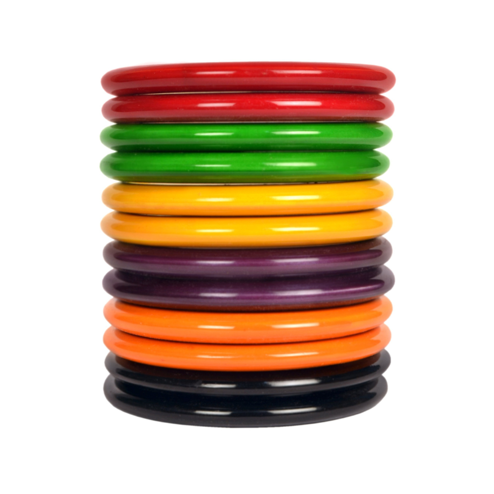 Traditional Handmade Wooden Bangle set