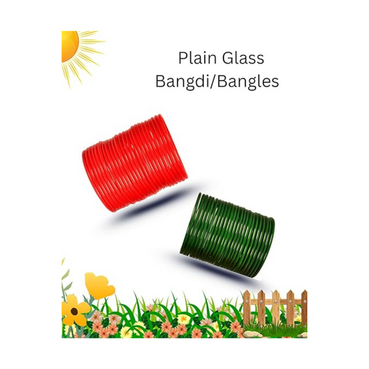 Plain Glass Bangle Set