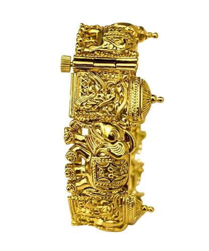 Swara Creations Gold Plated Stylish Kada Bangles SKU(412)
