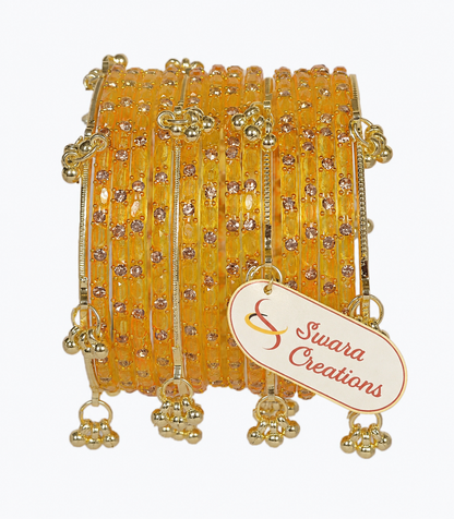 Swara Creations Kashmiri Ghungroo Raindrop Bangles SKU(417)