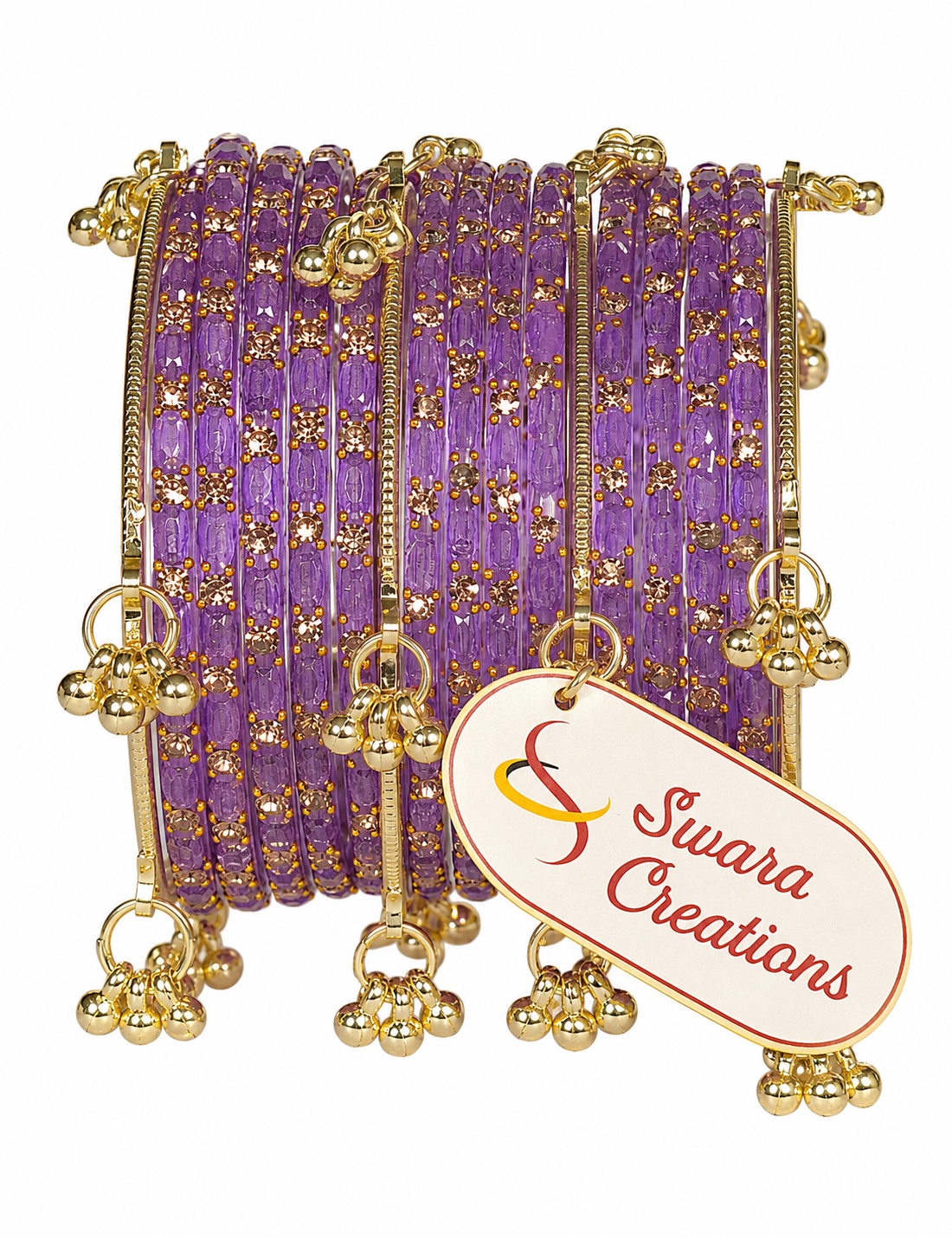 Swara Creations Kashmiri Ghungroo Raindrop Bangles SKU(417)