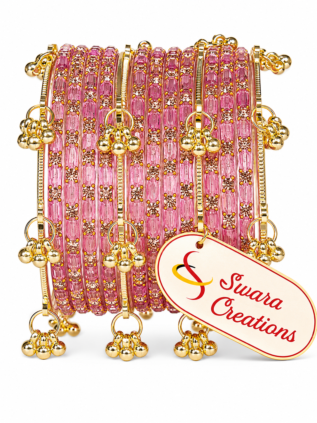 Swara Creations Kashmiri Ghungroo Raindrop Bangles SKU(417)